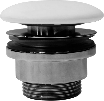 Донный клапан для раковины GSI PVC09 белый матовый