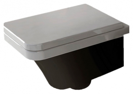 Унитаз подвесной Hidra Ceramica Flat белая с черным