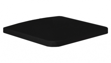 Крышка-сиденье Hidra Ceramica Flat FLZ black с микролифтом, петли хром