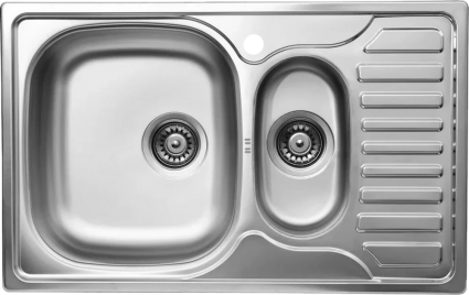 Мойка кухонная Ukinox Комфорт COL780.490 15GT8K 2L