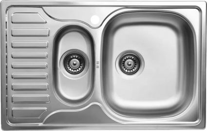 Мойка кухонная Ukinox Комфорт COL780.490 15GT8K 1R