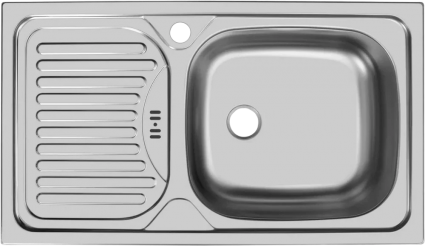 Мойка кухонная Ukinox Классика CLM760.435 -GW6K 1R