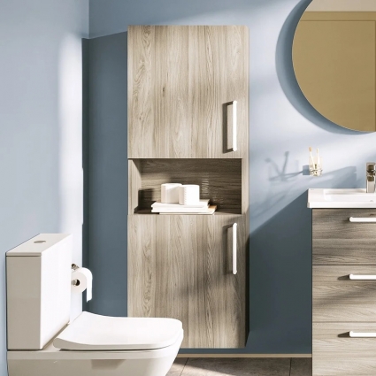 Шкаф-пенал VitrA Root Flat 40 L, с бельевой корзиной, кордоба