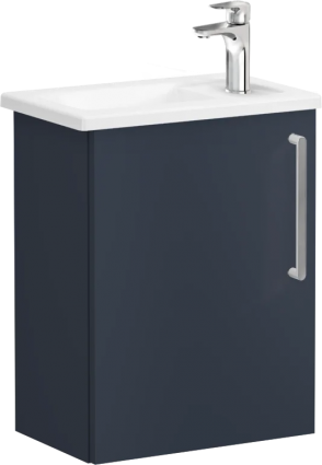 Тумба с раковиной VitrA Root Flat 45 L темно-синий