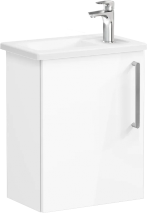 Тумба с раковиной VitrA Root Flat 45 L белый глянец