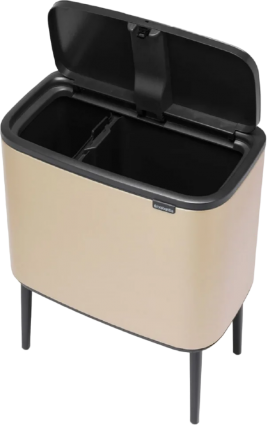 Мусорное ведро Brabantia Bo 304620 11+23 л, шампань