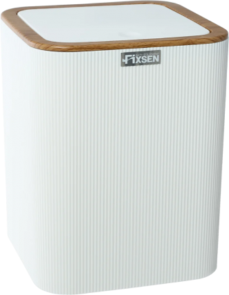 Мусорное ведро Fixsen White Wood FX-402-6 белое