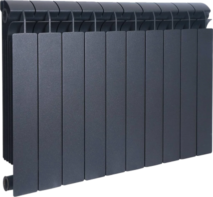 Радиатор биметаллический Global Style plus 500 10 секций, черный