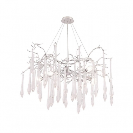 Подвесная люстра Crystal Lux REINA SP8 D1000 SILVER PATINA