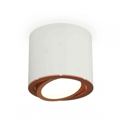 Комплект накладного светильника Ambrella light Techno Spot XS7401005 SWH/PPG белый песок/золото розовое полированное (C7401, N7005)