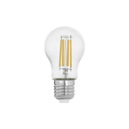 Лампа светодиодная Eglo E27 6W 2700К прозрачная 12539