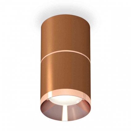 Комплект накладного светильника Ambrella light Techno Spot XS7404081 SCF/PPG кофе песок/золото розовое полированное (C7404, A2073, C7404, N7035)