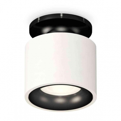 Комплект накладного светильника Ambrella light Techno Spot XS7510061 SWH/PBK белый песок/черный полированный (N7926, C7510, N7011)