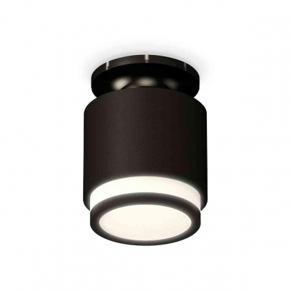Комплект накладного светильника Ambrella light Techno Spot XS7511063 SBK/PBK/FR черный песок/черный полированный/белый матовый (N7926, C7511, N7121)