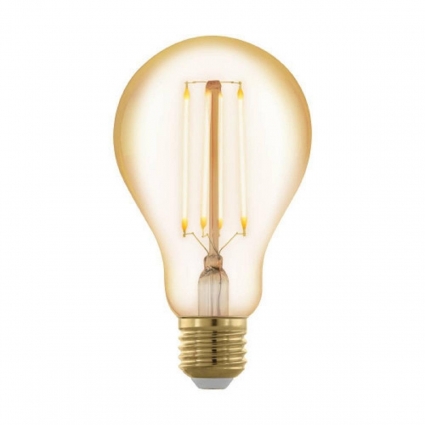 Лампа светодиодная филаментная диммируемая Eglo E27 4W 2200К янтарь 12858
