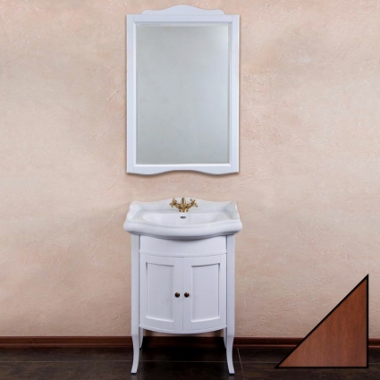 Мебель для ванной La Beaute Classic Lorette 65 орех матовый, фурнитура бронза
