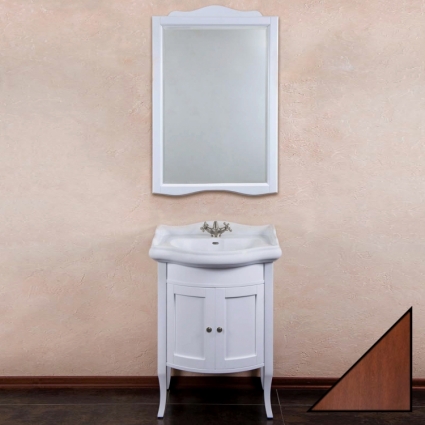 Мебель для ванной La Beaute Classic Lorette 65 орех матовый, фурнитура серебро