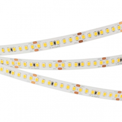 Светодиодная лента Arlight 17W/m 168Led/m 2835SMD теплый белый 5M RT-A168-10mm 24V Warm3500 028602(2)