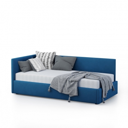 Кровать MYROOM Family Меркурий-2 90х200 синего цвета с подъемным механизмом