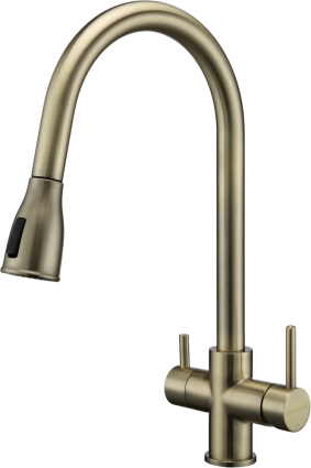 Смеситель для кухни Paulmark Lange 214212-BR бронза