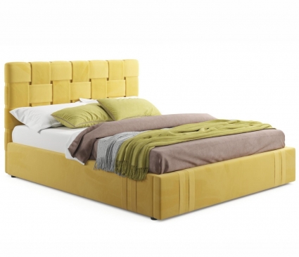 Кровать LASKA Family Tiffany 160х200 желтого цвета