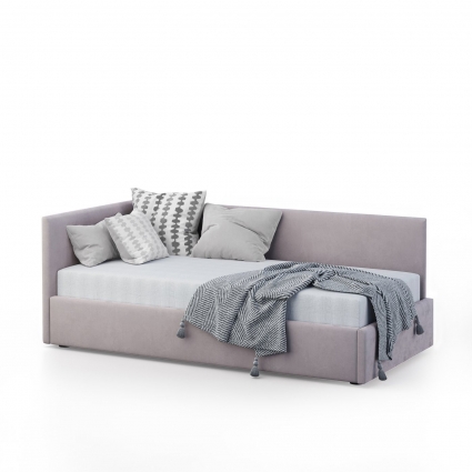 Кровать MYROOM Family Меркурий-2 90х190 пыльно-розового цвета с подъемным механизмом