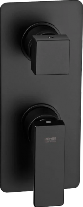 Смеситель для ванны с душем Remer Absolute AU93KBNO черный матовый