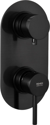 Смеситель для ванны с душем Remer X Style X92KB чёрный брашированный хром