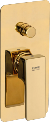 Смеситель для ванны с душем Remer Absolute AU09KBDO золотой глянцевый