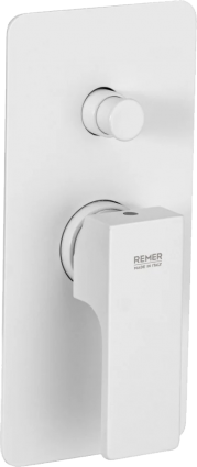 Смеситель для ванны с душем Remer Absolute AU09KBBO белый матовый