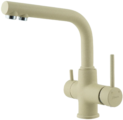 Смеситель для кухни Lemark Comfort LM3061PBG бежевый