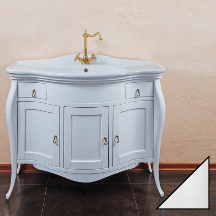 Тумба для комплекта La Beaute Classic Marian белый глянец