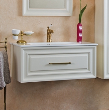 Тумба для комплекта La Beaute Classic Cornelia 85 слоновая кость матовый, фурнитура бронза