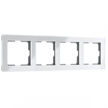 Рамка Werkel Acrylic на 4 поста белый W0042701 4690389190520