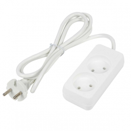Удлинитель Uniel Ultra 2гн х 1,5м б/з S-CU2-1,5 White UL-00009975