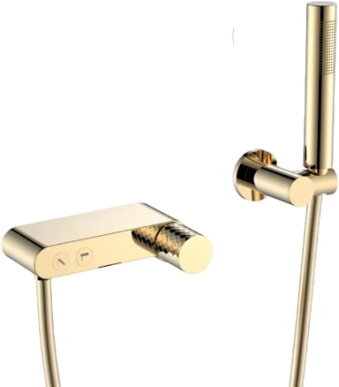 Смеситель для ванны с душем Boheme Stick 123-GG gold diamond gold