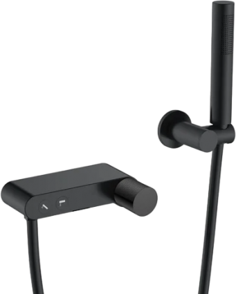 Смеситель для ванны с душем Boheme Stick 123-BB.2 black touch black