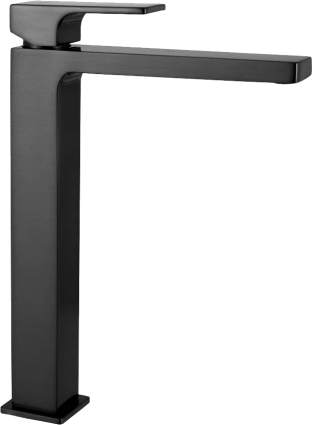 Смеситель для раковины Remer Absolute AU11LCFP чёрный брашированный хром