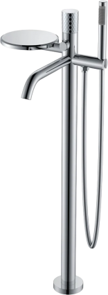Напольный смеситель для ванны с душем Boheme Stick 129-CRCR chrome diamond chrome