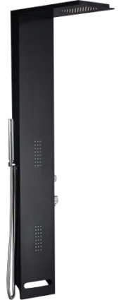 Душевая панель CeruttiSpa Korra B CT9258 черная