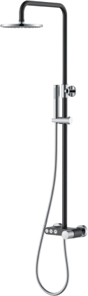 Душевая стойка Boheme Stick 128-BCR.2 black touch chrome