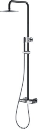 Душевая стойка Boheme Stick 128-BCR black diamond chrome