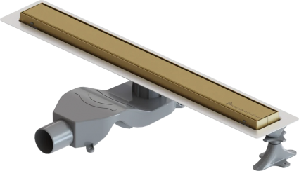 Душевой лоток Boheme Premium Linear 60 см, матовое золото