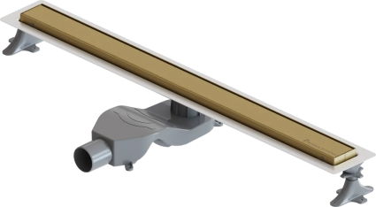 Душевой лоток Boheme Premium Linear 80 см, матовое золото