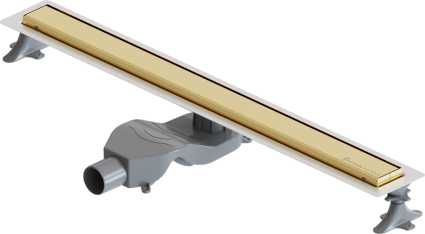 Душевой лоток Boheme Premium Linear 80 см, золото