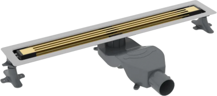 Душевой лоток Boheme B&T Infinity 80 см, золото