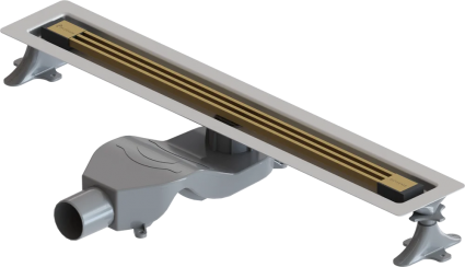 Душевой лоток Boheme B&T Infinity 60 см, матовое золото