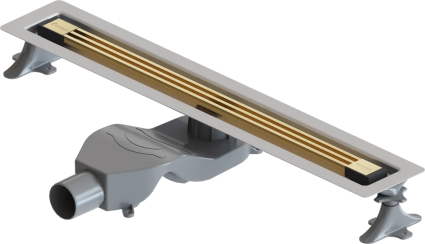 Душевой лоток Boheme B&T Infinity 60 см, золото