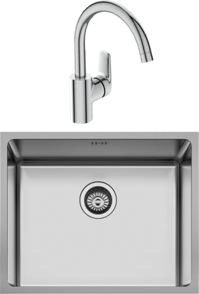 Комплект Мойка кухонная Seaman Eco Roma SMR-5444A + Смеситель Ideal Standard Ceraflex B1727AA