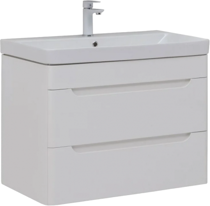 Тумба с раковиной Aquanet София 80 2 ящика